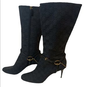 Gucci monogram Tom Ford boots